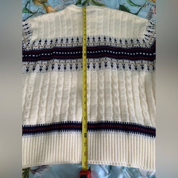 Vintage ASTOR ONE Sweater Mens Extra Large Fishermen Knit 80s - Picture 5 of 9